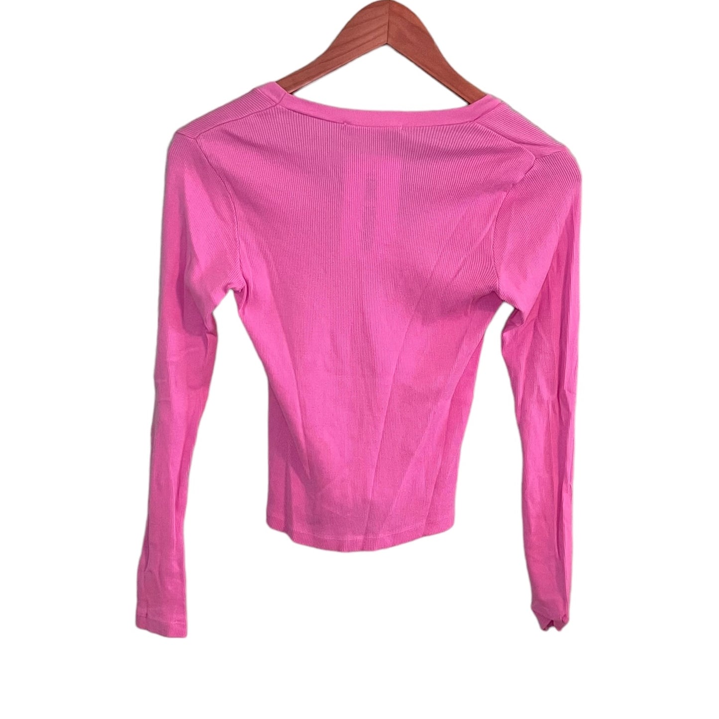 NWT Brandy Melville Pink Long Sleeve V-Neck